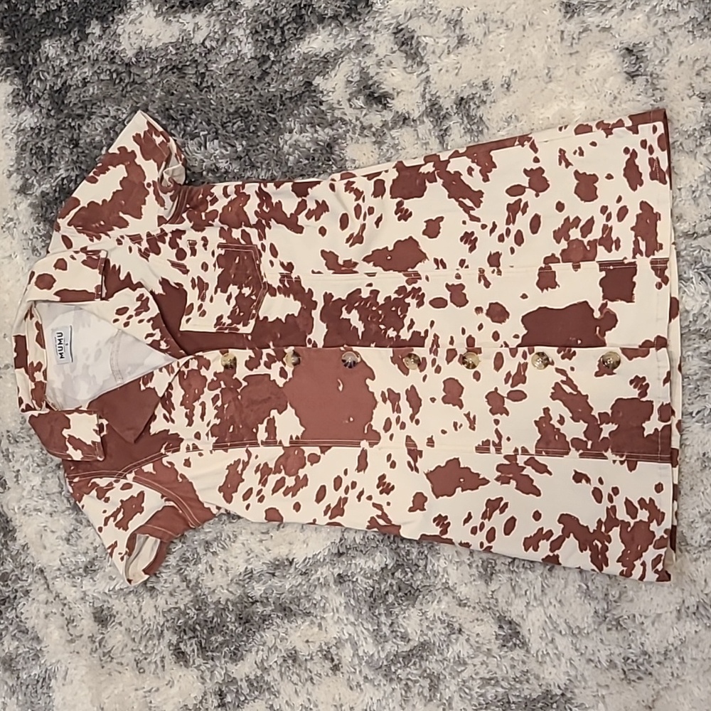 Show me your Mumu cowprint dress